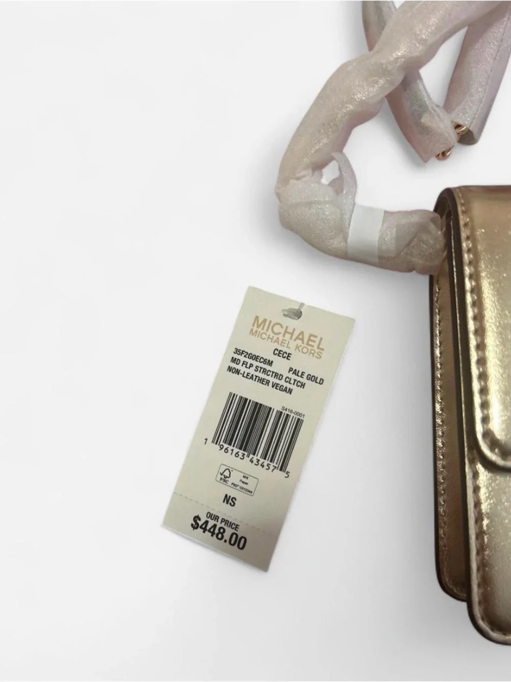 Michael Kors Metallic Gold Crossbody